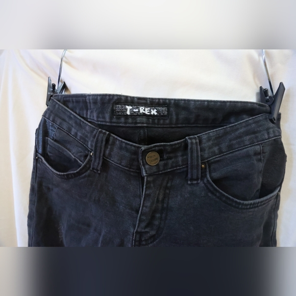 T-Rex Jeans Black Denim Cotton Pants Size 28 - Picture 3 of 13